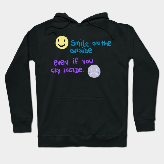 smile or not Hoodie by tizy